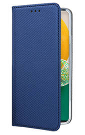 Кожен калъф тефтер и стойка Magnetic FLEXI Book Style за Samsung Galaxy A13 4G A135F / Samsung Galaxy A13 A137F син 